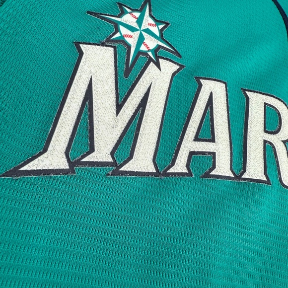 Seattle Mariners Jersey Youth Medium Teal Nike MLB Rodriguez Baseball - Picture 6 of 11